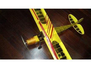 piper cub cowl plane rc planes parts 3d print model - Mito3D