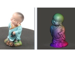 figurina monaco braccialetto scanner 3d print model - Mito3D