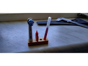 tooth interdental brushes holder brush toothbrush 3d print model - Mito3D