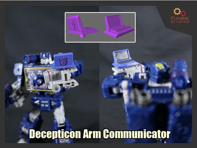 Decepticon kol iletişimci transformatörler 3D print model - Mito3D