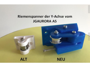 Riemenspanner Jgaurora a5 Riemen chave inglesa y achse correia dentada tensor 3d print model - Mito3D