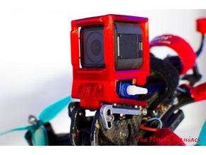 puda chameleon gopro session servo controlled mount armattan fpv camera gimball 3d print model - Mito3D