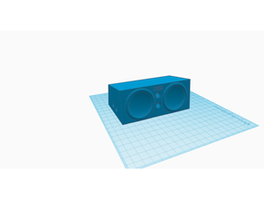 ikiz derin bas hoparlör Kutu rc ölçekleme müzik araba ölçek model 3d print model - Mito3D