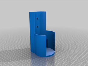 bottle holder wallmount 3d print model - Mito3D