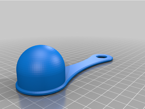 spa measuremy customized measuring spoon scoop ended 3d print model - Mito3D