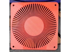 ventilateur grille 80 mm biltong séchoir 80mm couverture gaine OMS 3d print model - Mito3D