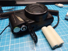 dc coupler battery shell canon powershot sx150 3d print model - Mito3D