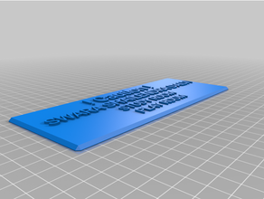 özelleştirilmiş etiketler 3d print model - Mito3D