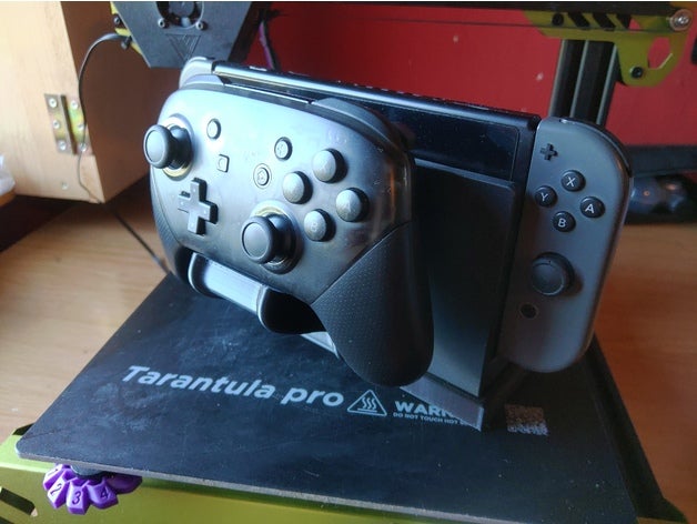 switch dock pro controller holder nintendo stand 3D print model - Mito3D
