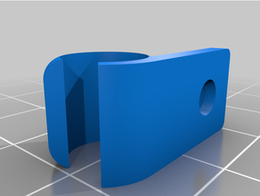 kablo klips Oculus yarık Kulp destek 3d print model - Mito3D