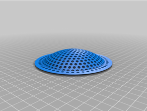 customized geodesic kitchen sink drain strainerfg 3d print model - Mito3D