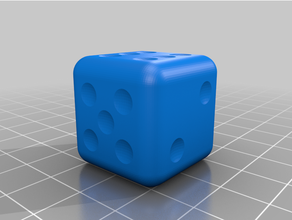 6 face dice design games 3d print model - Mito3D