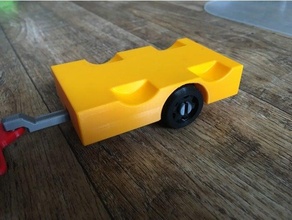 duplo trailer cart car lego 3d print model - Mito3D