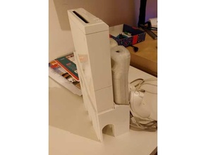 wii Steuerungen Vertikale Halter Unterstützung Konsole Ikea Kallax Nintendo Stand wiimote 3d print model - Mito3D