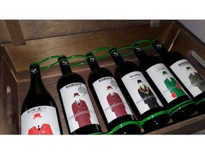 vino bottiglia bande 3d print model - Mito3D