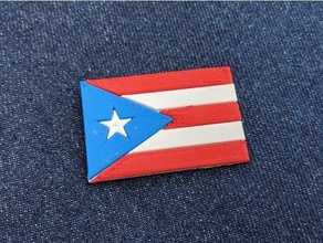 puerto rico Flagge Amerika vereinigt 3d print model - Mito3D