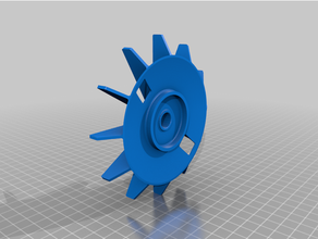 roue ventilatore fan ruota fterrad grundfos jp5 lfterrad 3d print model - Mito3D