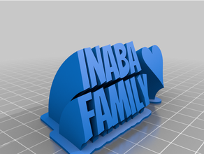 inabafam customized 3d print model - Mito3D