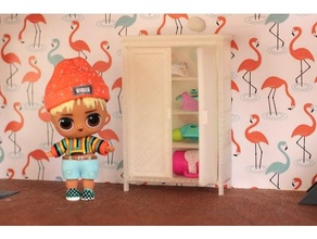 ri surpresa armário boneca casa mobília 3d print model - Mito3D