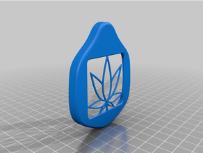 cannabis face plate montana mask 3d print model - Mito3D