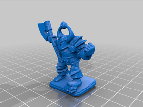 heroquest undead chaos warrior 3d print model - Mito3D