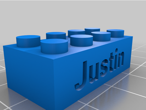 Justin 2 personnalisé 3d print model - Mito3D