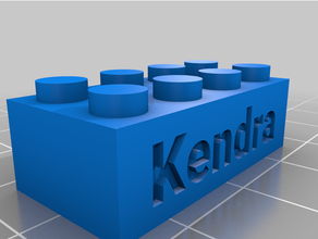 Kendra 2 personalizado 3d print model - Mito3D