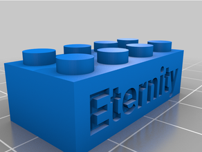 eternità 2 personalizzato 3d print model - Mito3D