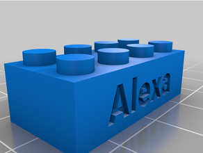 alexa 2 personalizado 3d print model - Mito3D