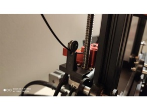 ender 3 filament guide dual gear extruder 3d print model - Mito3D