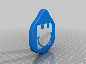 smiley face plate montana mask 3d print model - Mito3D