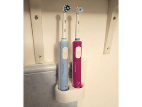 oral b professionale cura 600 spazzolino titolare supporto denti 3d print model - Mito3D
