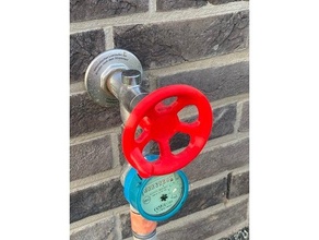 faucet handwheel faucet faucet handle handwheel valve water-tap water faucet 3d print model - Mito3D