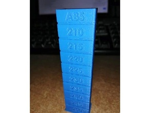calibration tower abs 3d printer cao design solidworks 3d print model - Mito3D