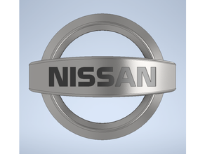 nissan emblema clips automotor coche vehiculo reemplazo 3d print model - Mito3D