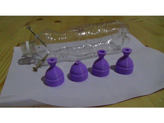 alcohol rocket nozzle botella cortada cohete coheteria amateur tobera 3D print model - Mito3D