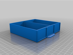 customized size stackable resistor storage box drawer 3d print model - Mito3D