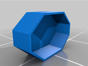 Hexagon Box Container Deckel 3d print model - Mito3D