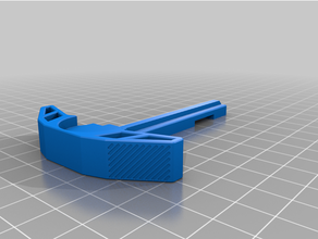 raptor charging handle refined 3d print model - Mito3D