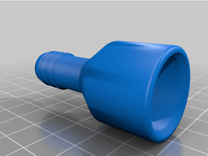05 inch pvc pipe 16mm drip hose adapter 3d print model - Mito3D