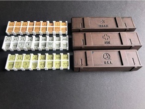 combat commander storage boxes boardgames boardgame accessories components inserts organizer box stroage 3d print model - Mito3D