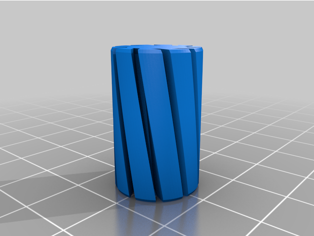 personalizado red a8 espiral florero lineal cojinete 3D print model - Mito3D