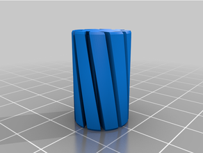 personnalisé filet a8 spirale vase linéaire bague 3d print model - Mito3D