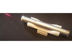 nerf rail laser flashlight blaster gun 3d print model - Mito3D