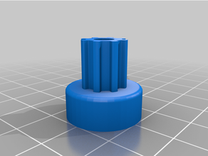 m1y customized parametric pulley - lots tooth profiles 3d print model - Mito3D