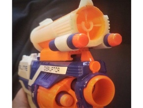 nerf perturbador escopo +2 blaster arma fogo vista 3d print model - Mito3D