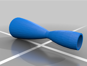 laval converging diverging nozzle rocket 3d print model - Mito3D