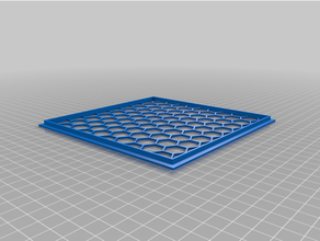 sencillo hexagonal patrón múltiples fines ventilador parrilla maleficio 3d print model - Mito3D