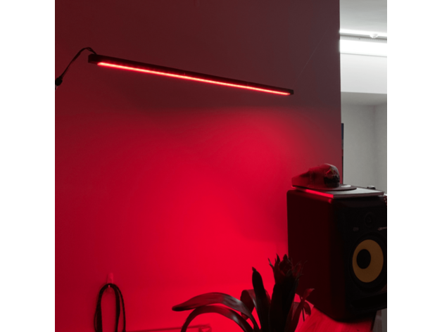led light bar hanging pendant kitchen strip 3D print model - Mito3D