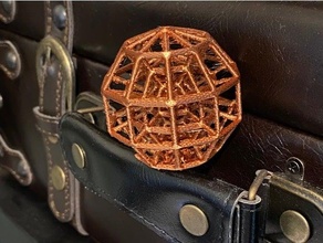 sphere cool print lattice model structure math art mathematical 3d print model - Mito3D